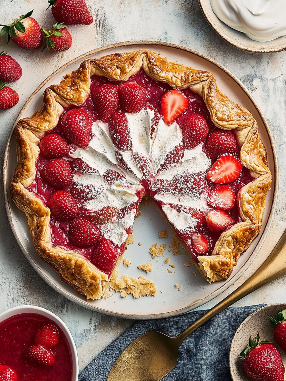 Delicious Strawberry Galette: A Simple Homemade Delight 3 Strawberry Galette
