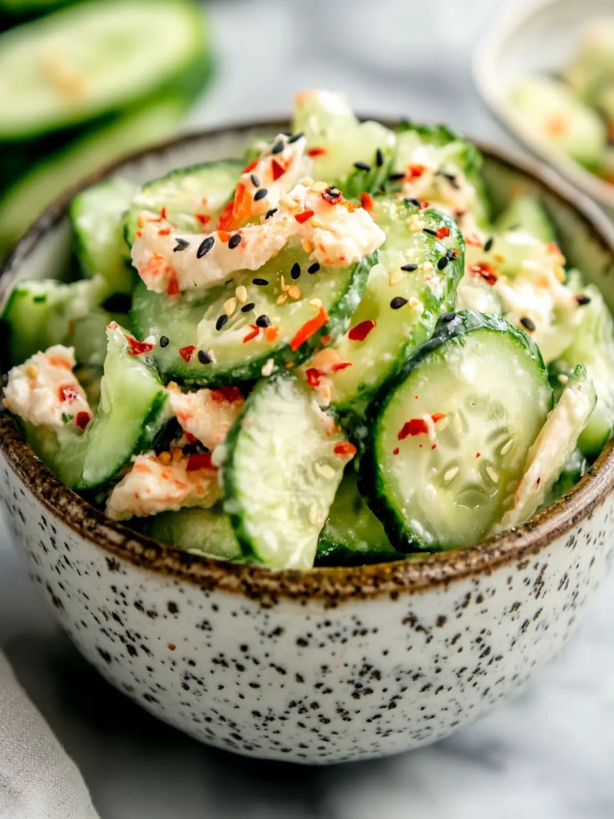 California Roll Cucumber Salad: A Fresh Twist on Sushi Delight 4 California Roll Cucumber Salad