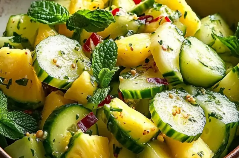Pineapple Cucumber Salad