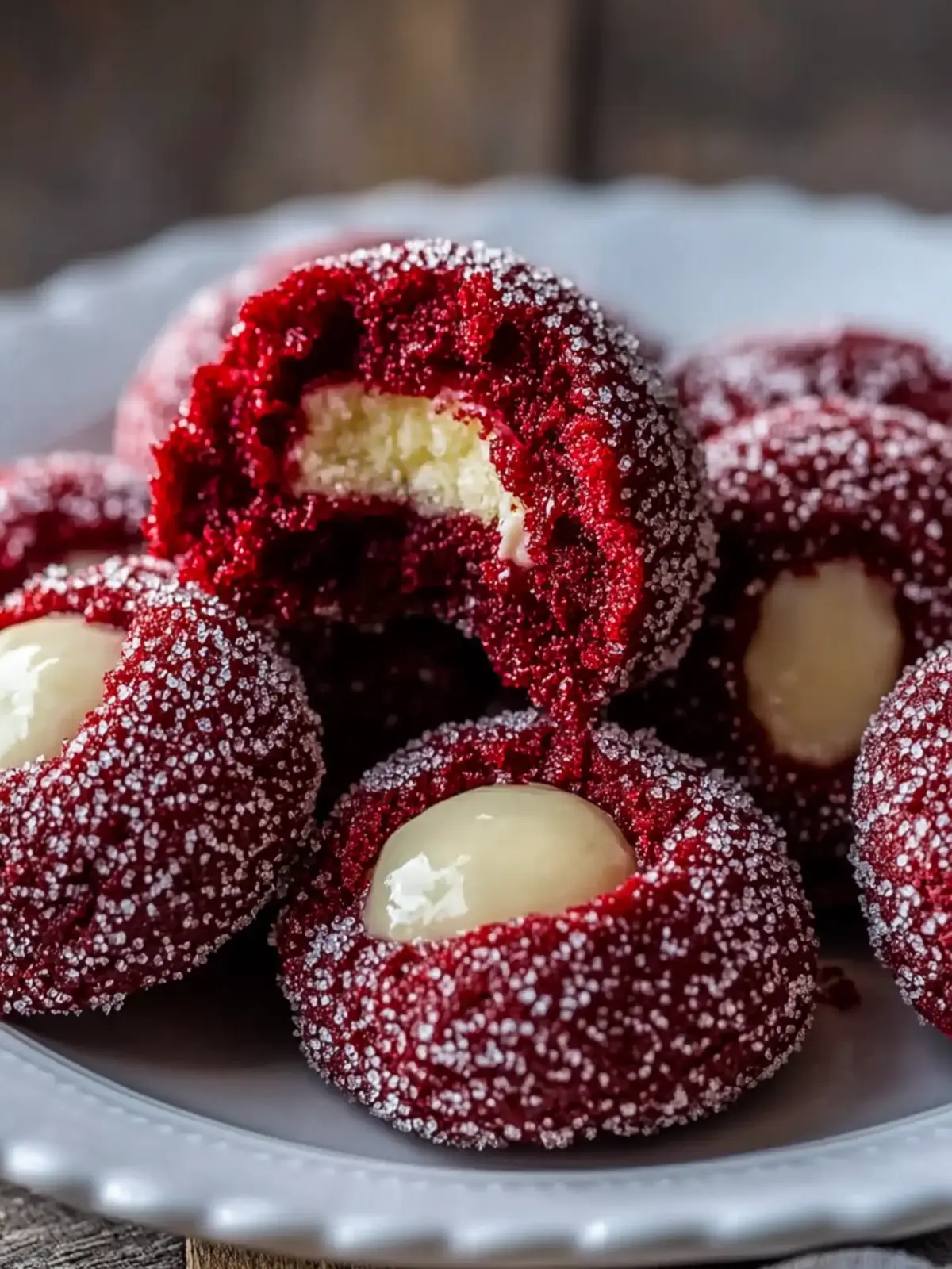 Irresistibly Soft Red Velvet Thumbprint Cookies Recipe 4 Red Velvet Thumbprint Cookies