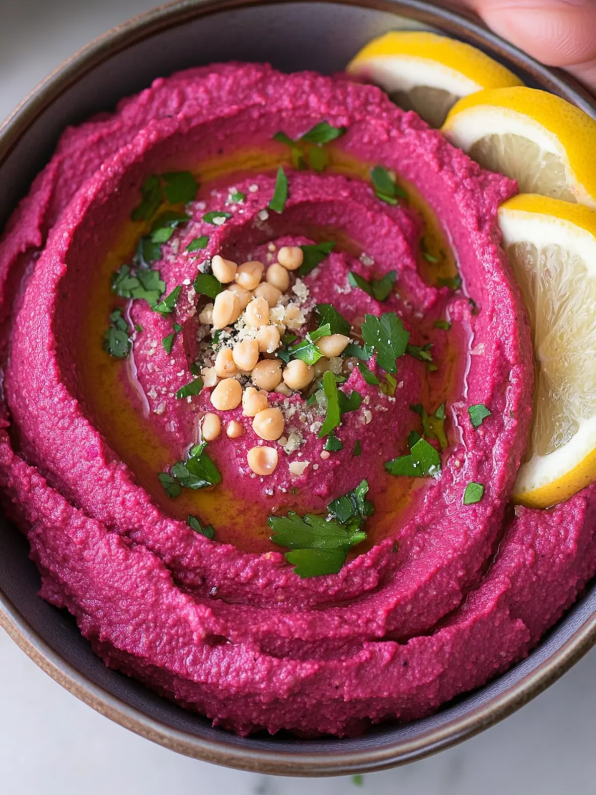 Vibrant Lemon Beet Hummus: A Healthy Dip You'll Love 4 Lemon Beet Hummus