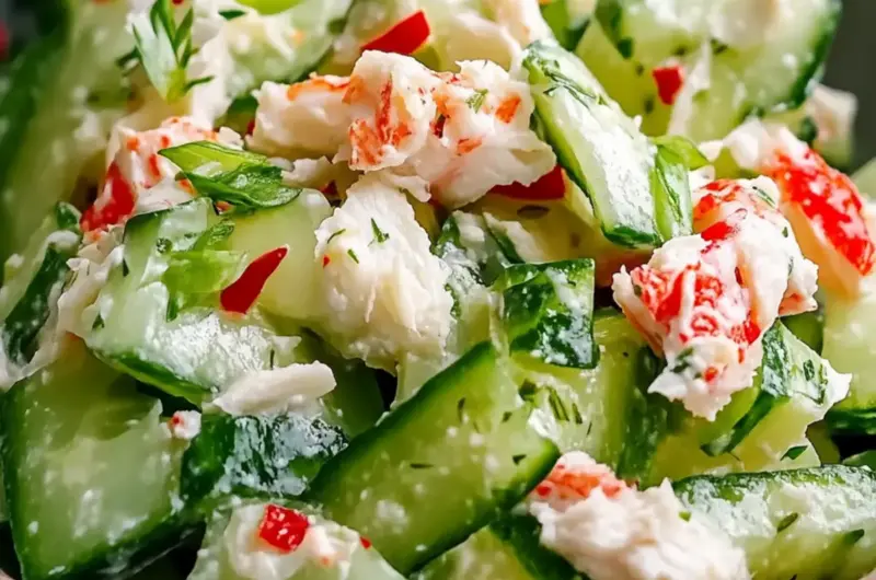 Cucumber Salad with Crab Meat