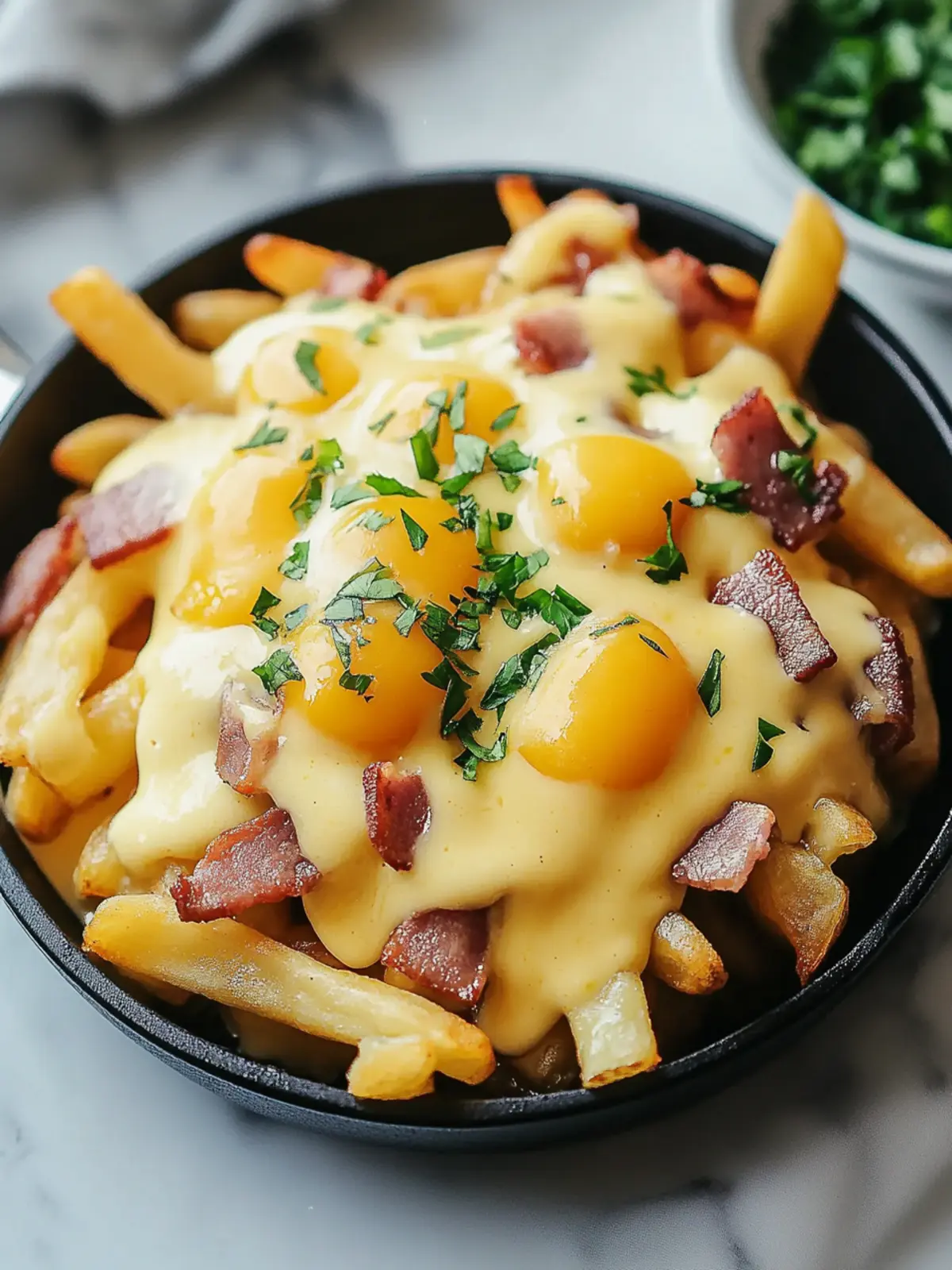 Ultimate Breakfast Poutine with Creamy Hollandaise Sauce 2 Breakfast Poutine with Hollandaise Sauce