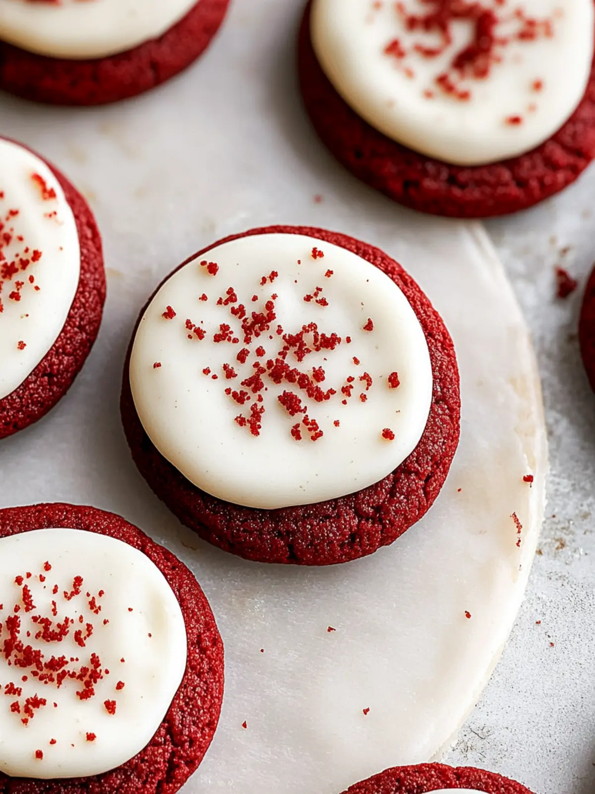 Delicious Red Velvet Cookies with Creamy Frosting to Wow Friends 2 Red Velvet Cookies