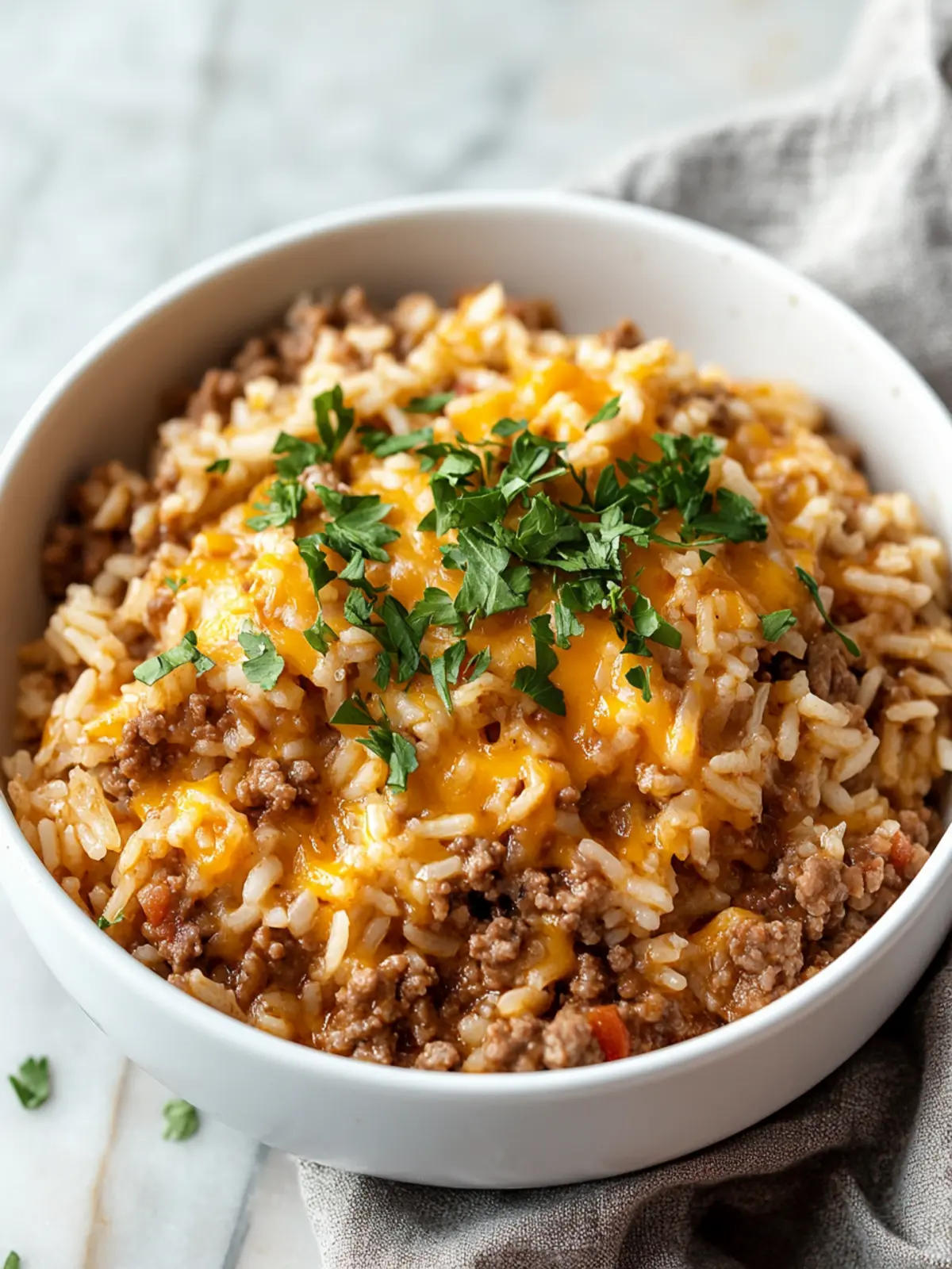 Cheesy Ground Beef and Rice Casserole Your New Family Favorite 2 Cheesy Ground Beef and Rice
