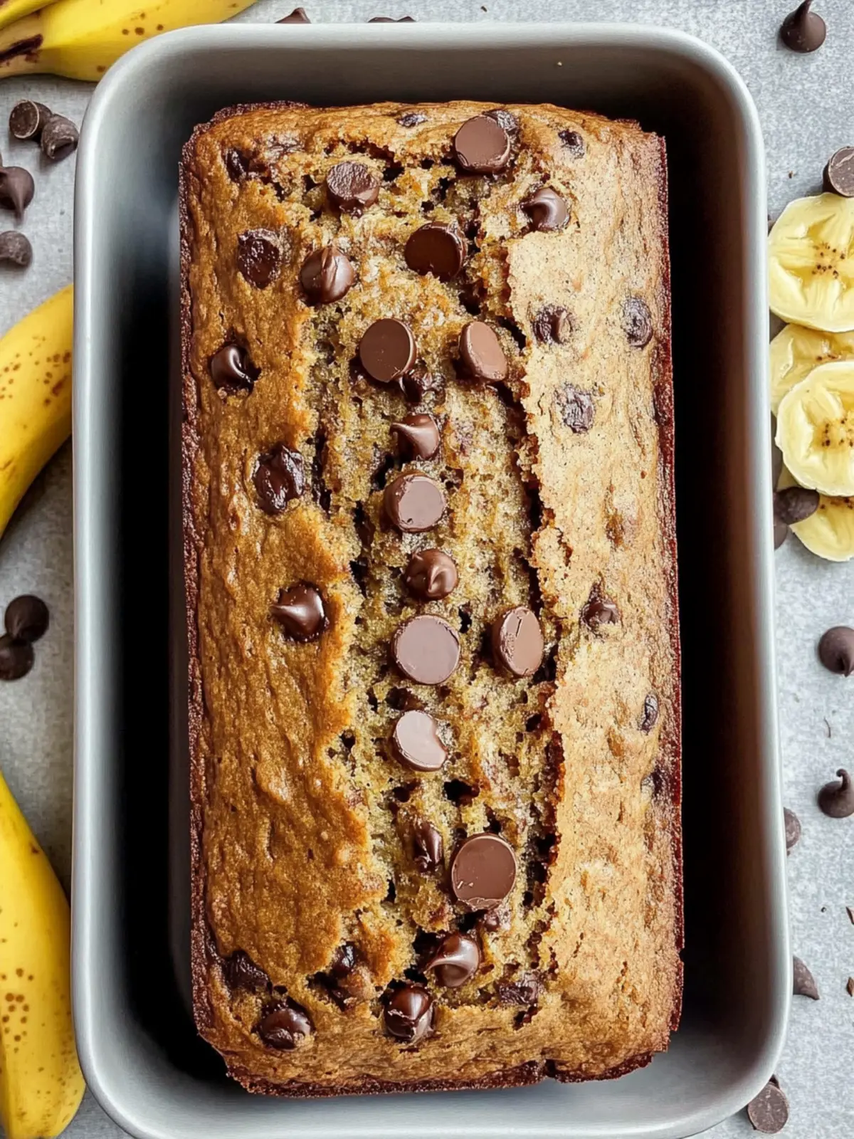 Peanut Butter Chocolate Chip Banana Bread That's Irresistibly Moist 4 PEANUT BUTTER CHOCOLATE CHIP BANANA BREAD