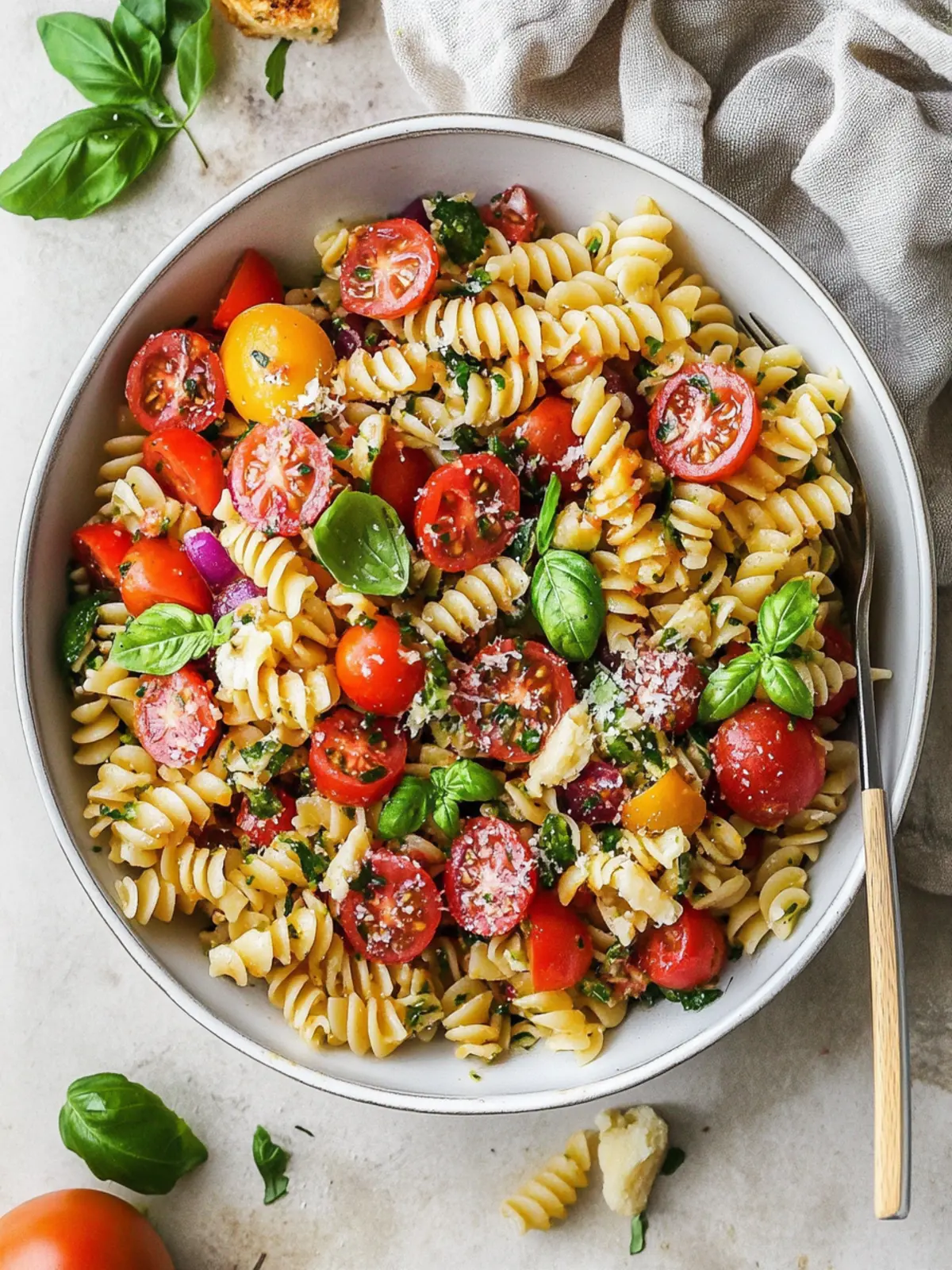 Bruschetta Pasta Salad: A Fresh, Flavor-Packed Meal! 5 Bruschetta Pasta Salad