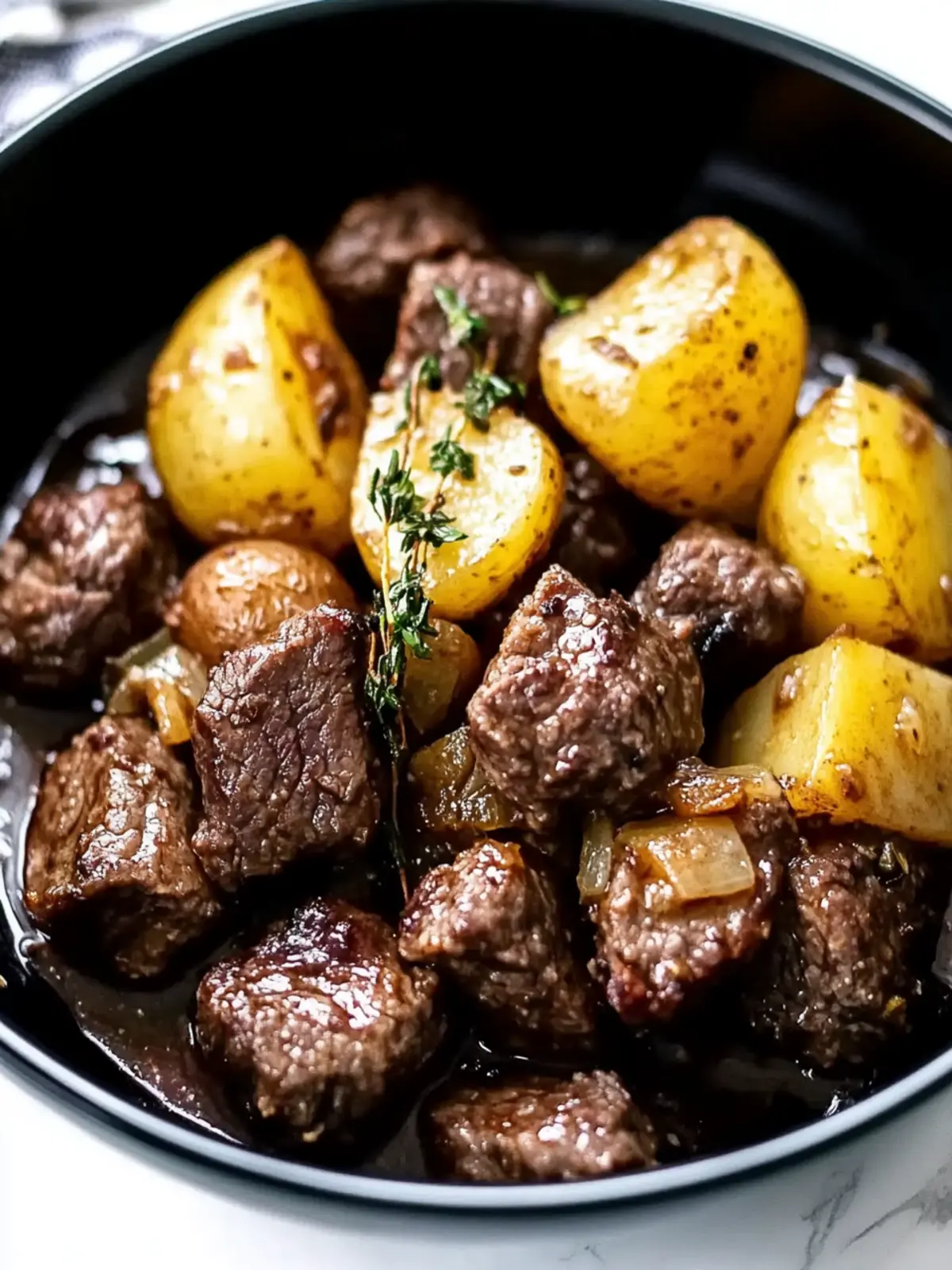 Garlic Butter Beef Bites with Potatoes: Cozy Comfort Done Easy 5 Garlic Butter Beef Bites with Potatoes