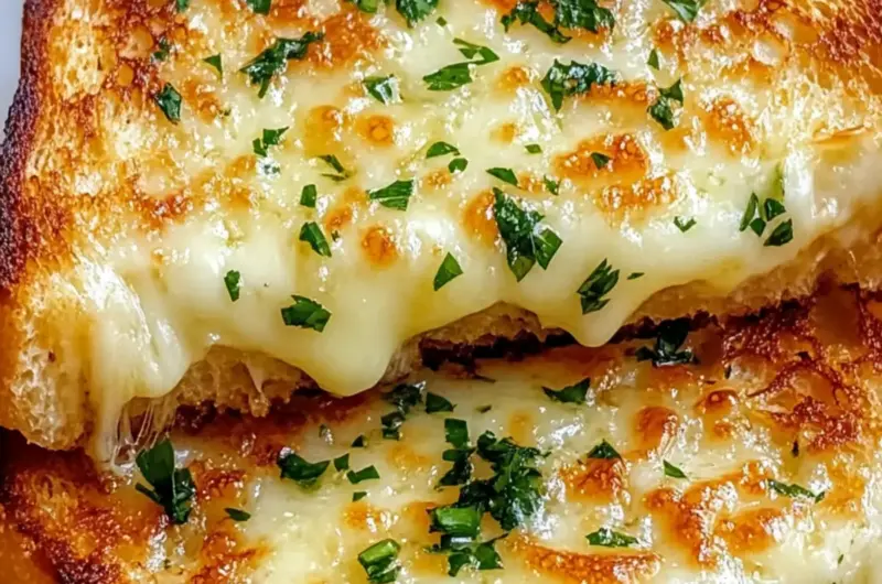 Garlic Bread Grilled Cheese
