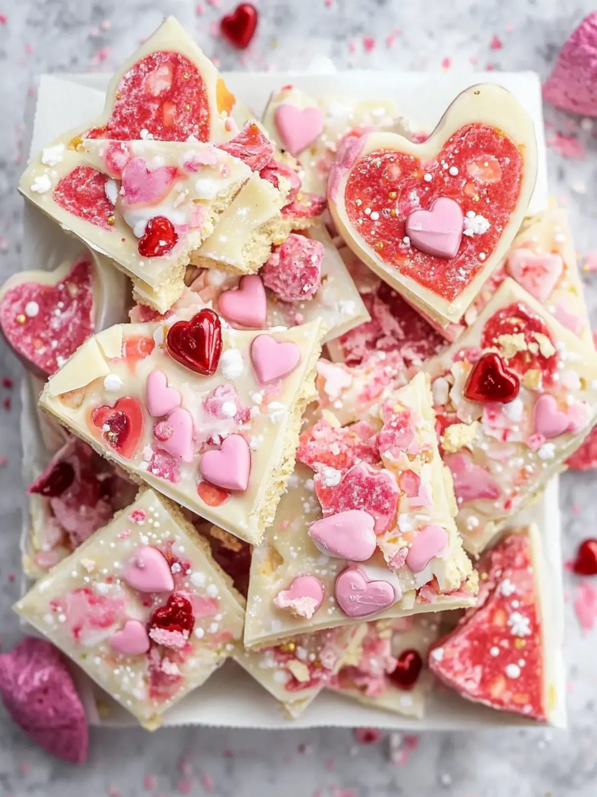 Decadent White Chocolate Valentine’s Day Bark Recipe You'll Love 4 White Chocolate Valentine’s Day Bark