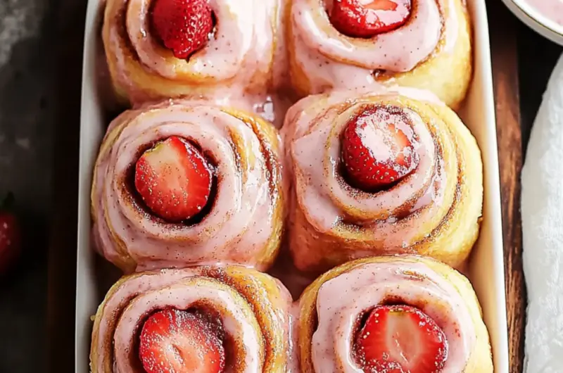 Strawberry Cinnamon Rolls
