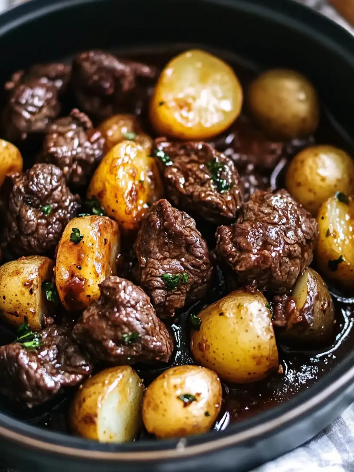 Garlic Butter Beef Bites with Potatoes: Cozy Comfort Done Easy 2 Garlic Butter Beef Bites with Potatoes