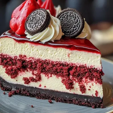 Decadent Red Velvet Oreo Cheesecake for Unforgettable Celebrations 9 Red Velvet Oreo Cheesecake