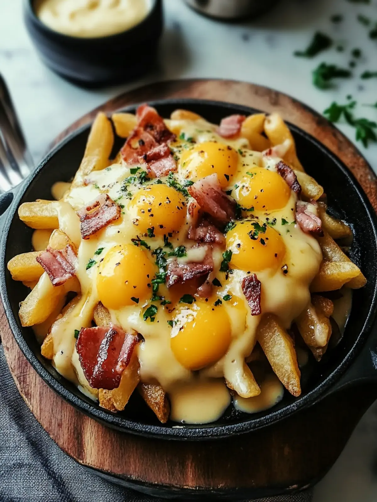 Ultimate Breakfast Poutine with Creamy Hollandaise Sauce 4 Breakfast Poutine with Hollandaise Sauce