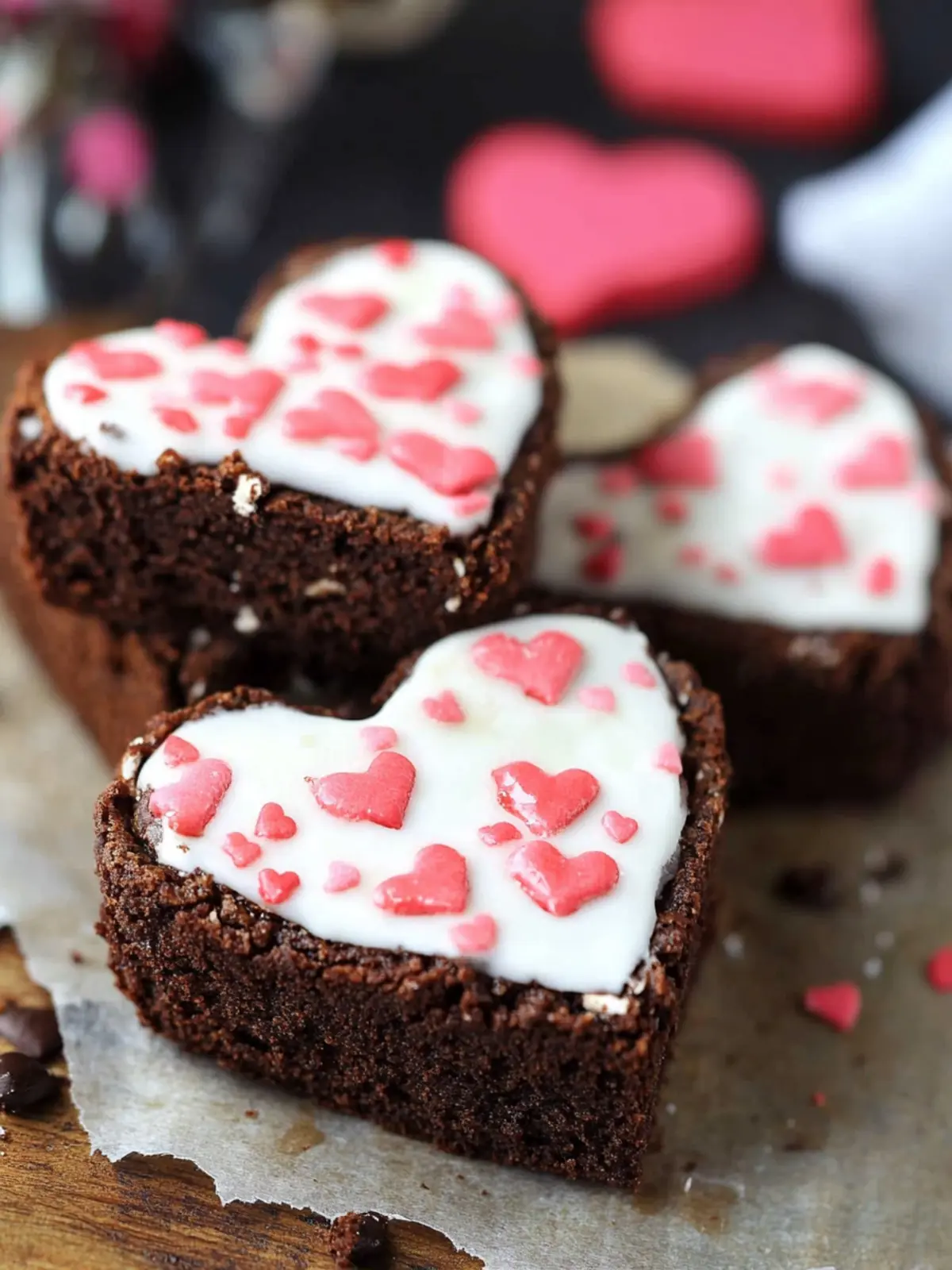 Heart-Shaped Brownies: Indulge in Sweet Love This Valentine's 2 Heart Shaped Brownies