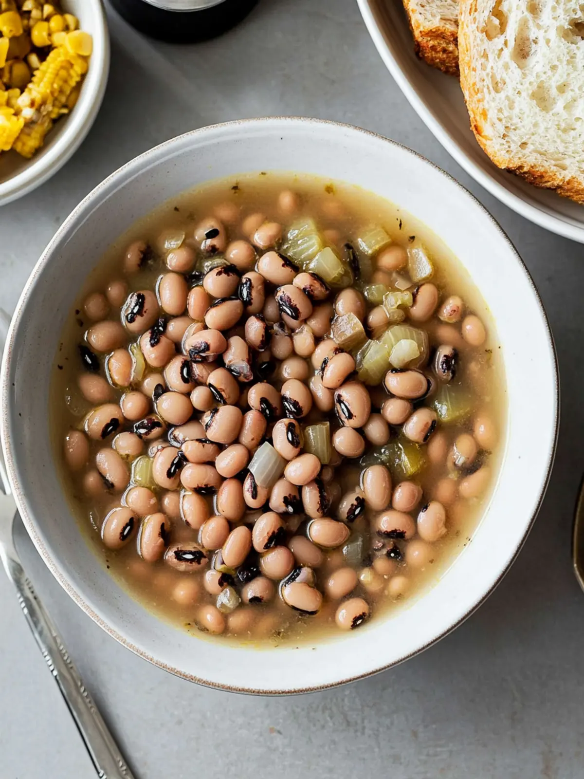 Soulful Black Eyed Peas with Smoky Flavor for Good Luck 3 Black Eyed Peas