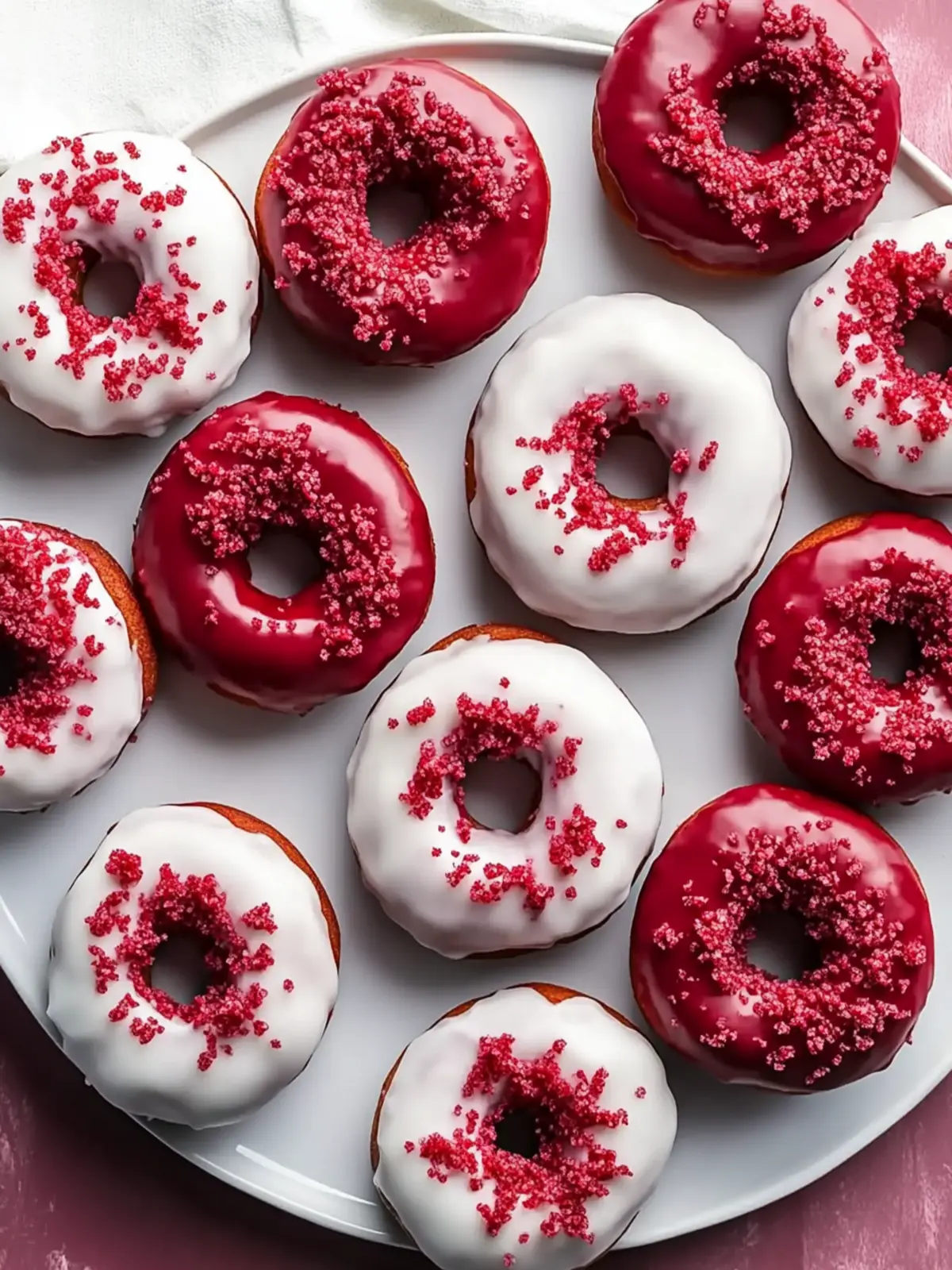 Delightful Red Velvet Donuts with Creamy Icing Heaven 2 Red Velvet Donuts