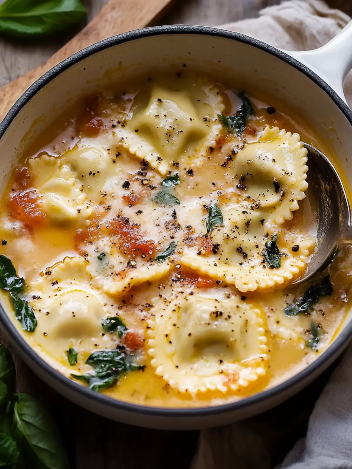 Creamy Tuscan Ravioli Soup: Your Cozy Weeknight Comfort 2 Tuscan Ravioli Soup