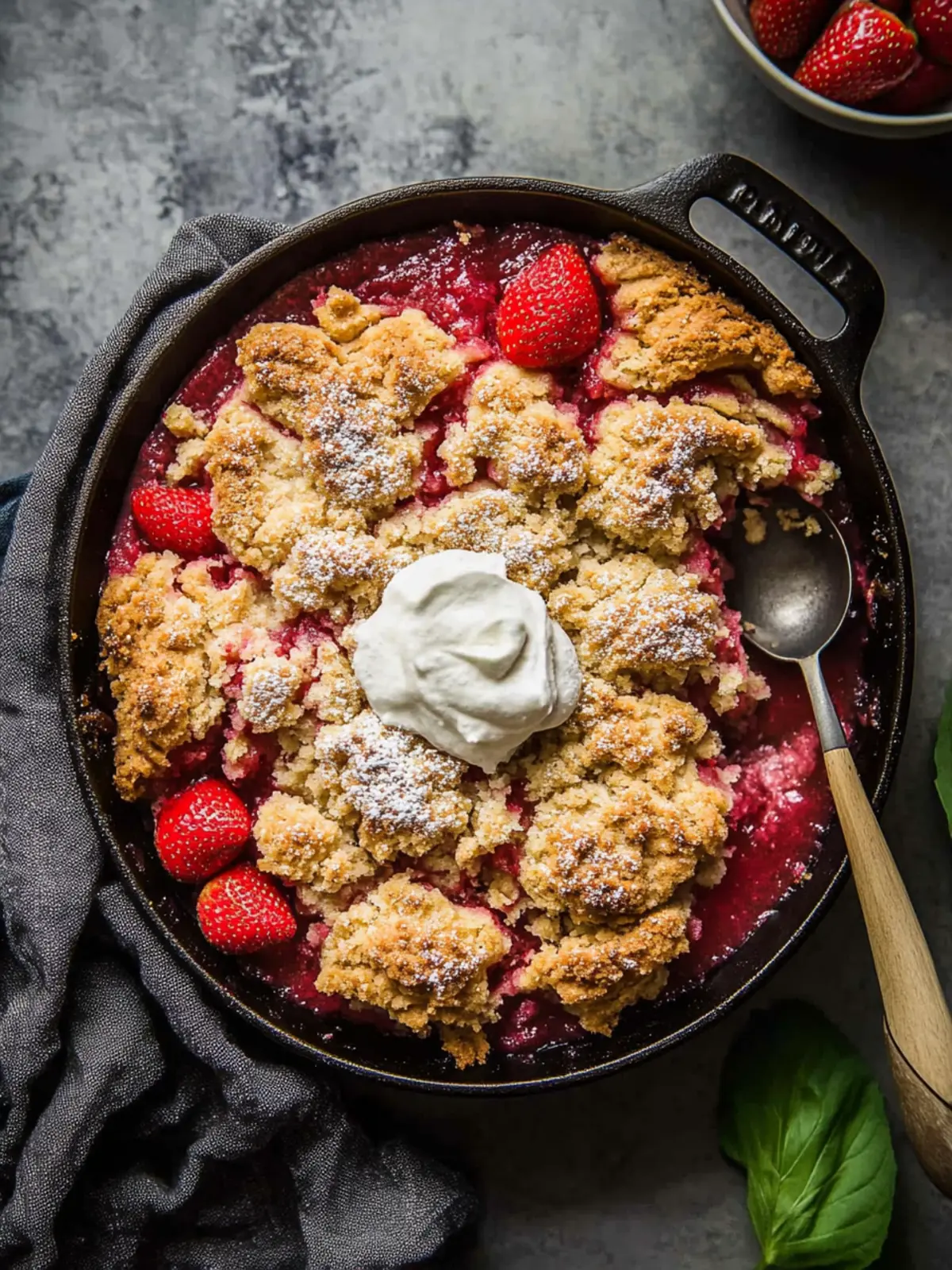 Spring Bliss: Irresistible Strawberry Rhubarb Cobbler Recipe 4 Strawberry Rhubarb Cobbler