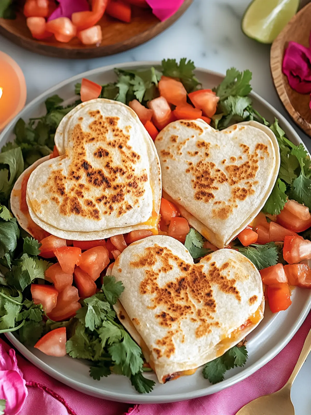 Heart-Shaped Quesadillas: A Fun Twist on Comfort Food 4 Heart-Shaped Quesadillas