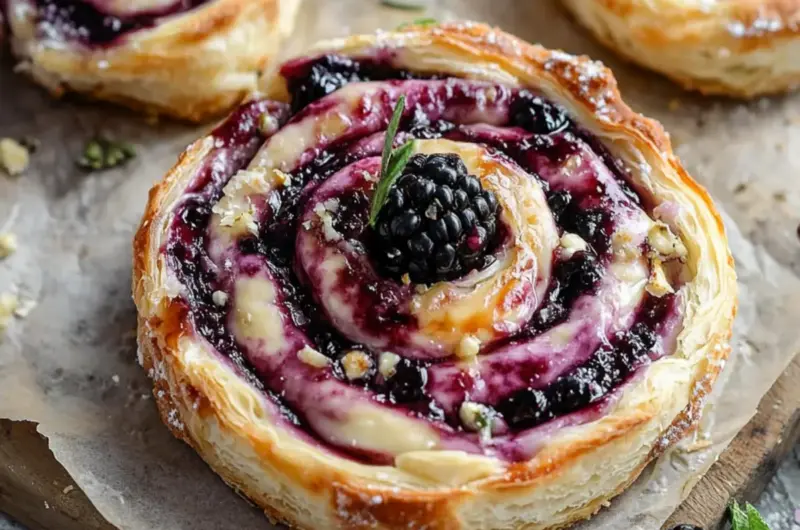 Blackberry Brie Pinwheel