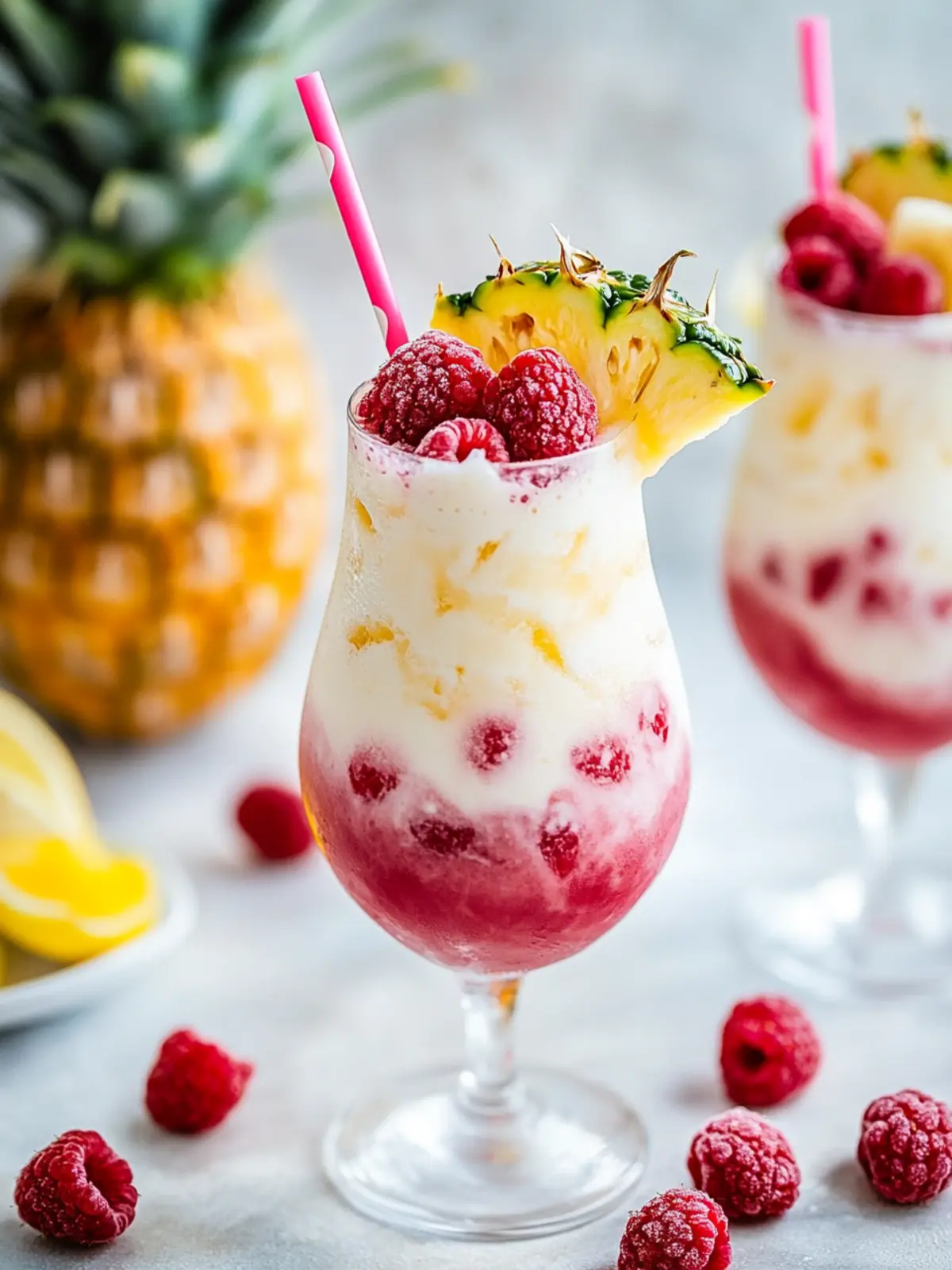 Delightful Raspberry Piña Colada: Your Tropical Escape at Home 5 Raspberry Piña Colada