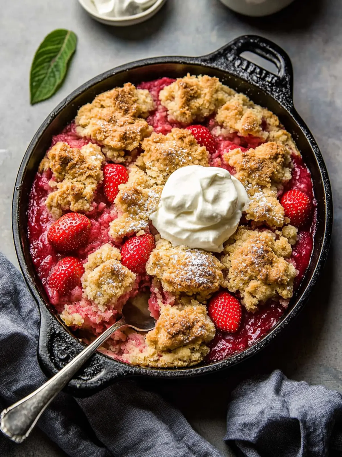 Spring Bliss: Irresistible Strawberry Rhubarb Cobbler Recipe 5 Strawberry Rhubarb Cobbler