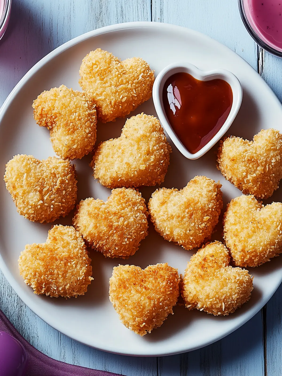 Heart-Shaped Chicken Nuggets: Fun Bites for Any Occasion 3 Heart-Shaped Chicken Nuggets