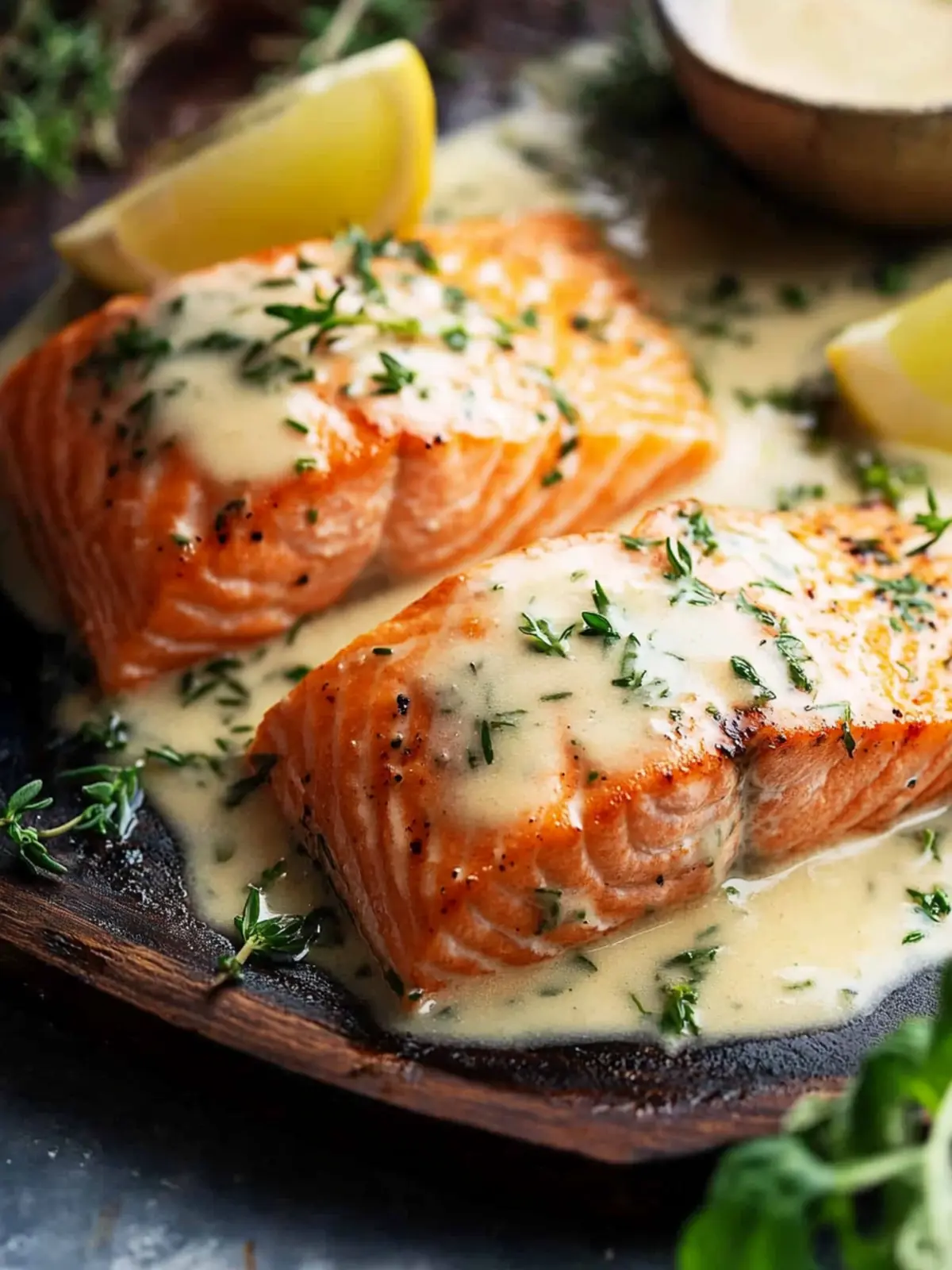 Creamy Salmon with Herb Sauce Ready in Just 15 Minutes 3 Salmon with Herb