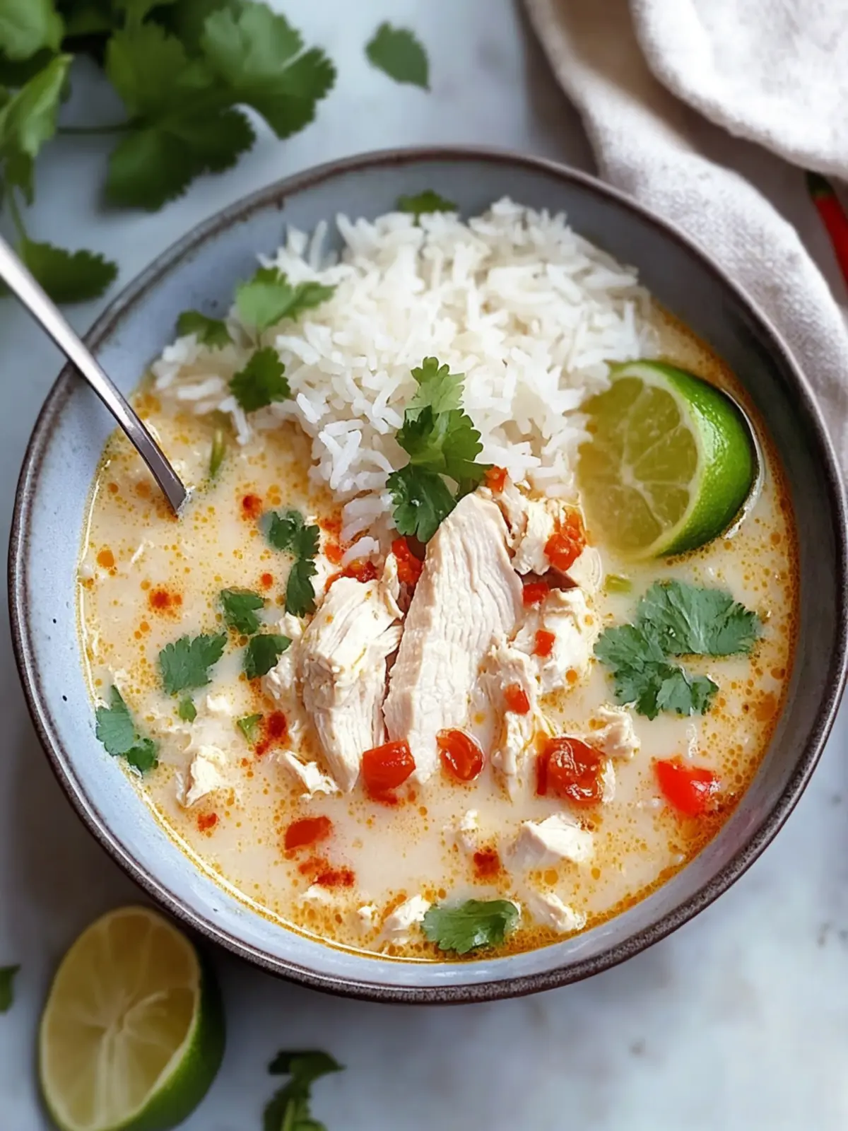 Coconut Chicken Brothy Rice: A Cozy Comfort Food Delight 4 Coconut Chicken Brothy Rice