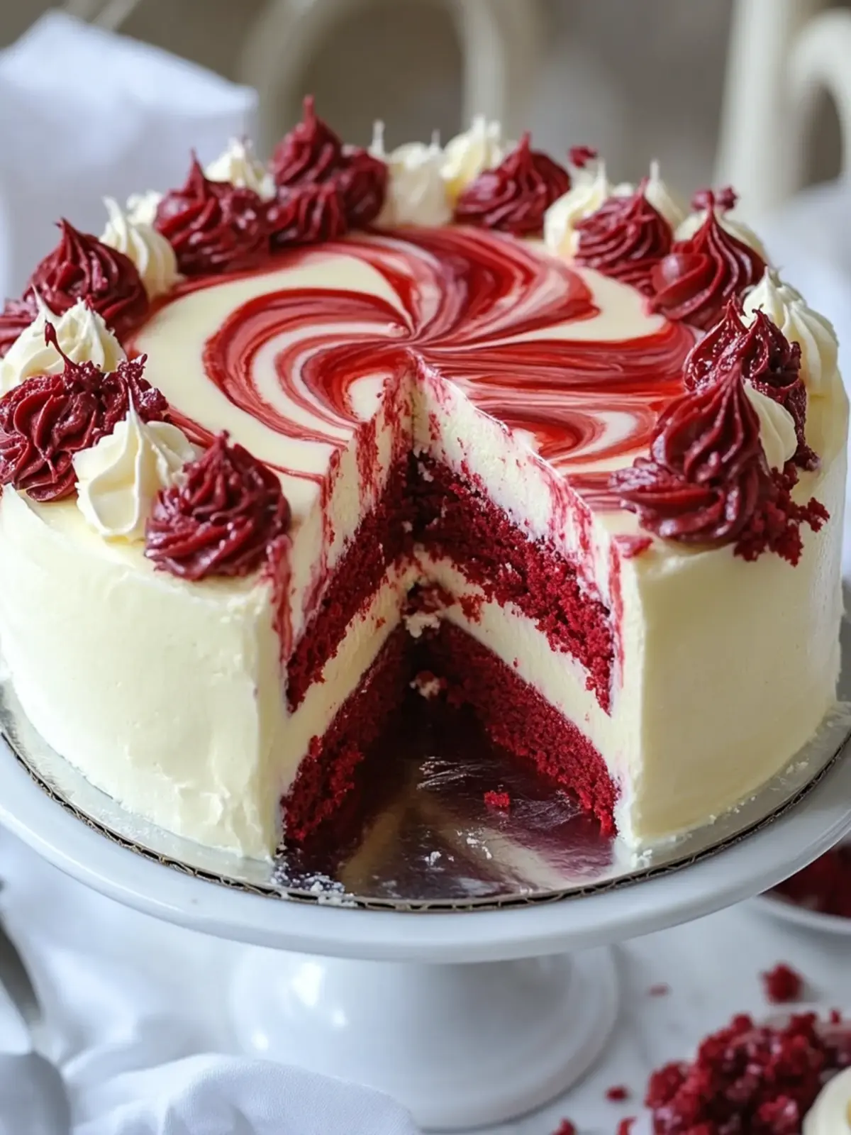 Decadent Red Velvet Cheesecake Swirl Cake You’ll Adore 2 Red Velvet Cheesecake Swirl Cake