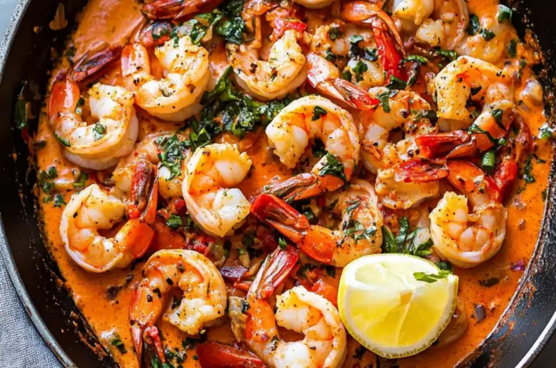 Garlic-Paprika Shrimp Skillet