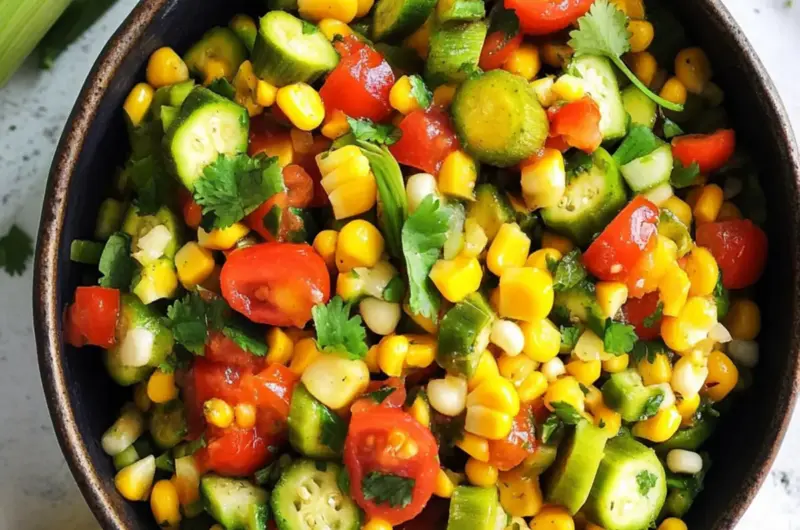 Spicy Okra & Corn Salsa