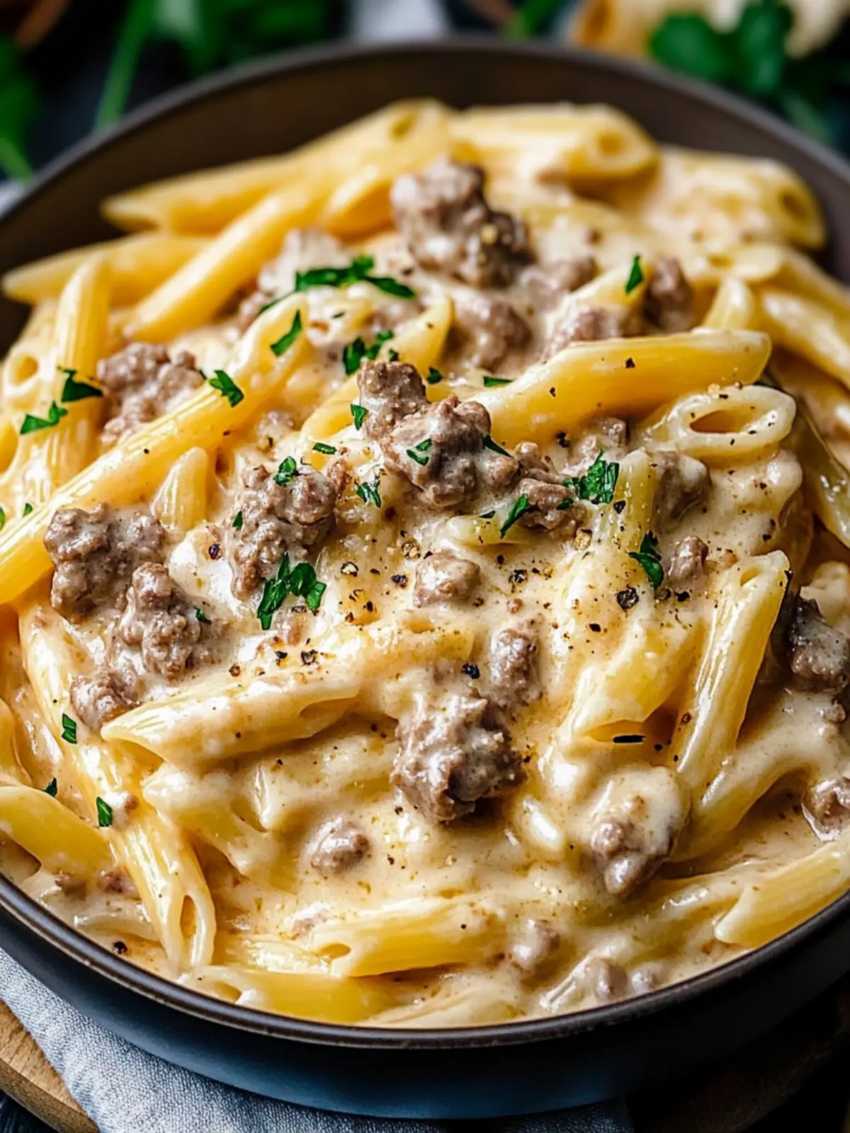 Creamy Beef Pasta That Will Warm Your Heart on Chilly Nights 2 Creamy Beef Pasta