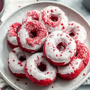Delightful Red Velvet Donuts with Creamy Icing Heaven 9 Red Velvet Donuts