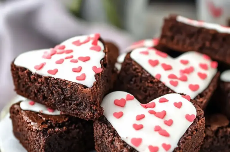 Heart Shaped Brownies