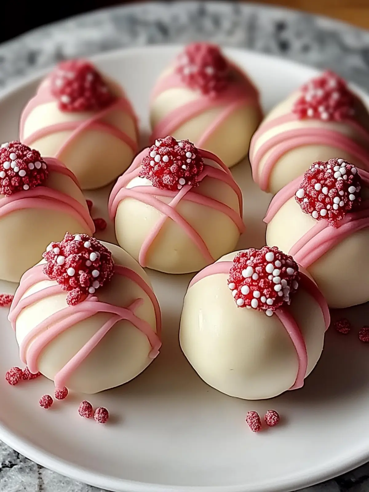 Delicious No-Bake Strawberry Cheesecake Truffle Balls Recipe 4 Strawberry Cheesecake Truffle Balls