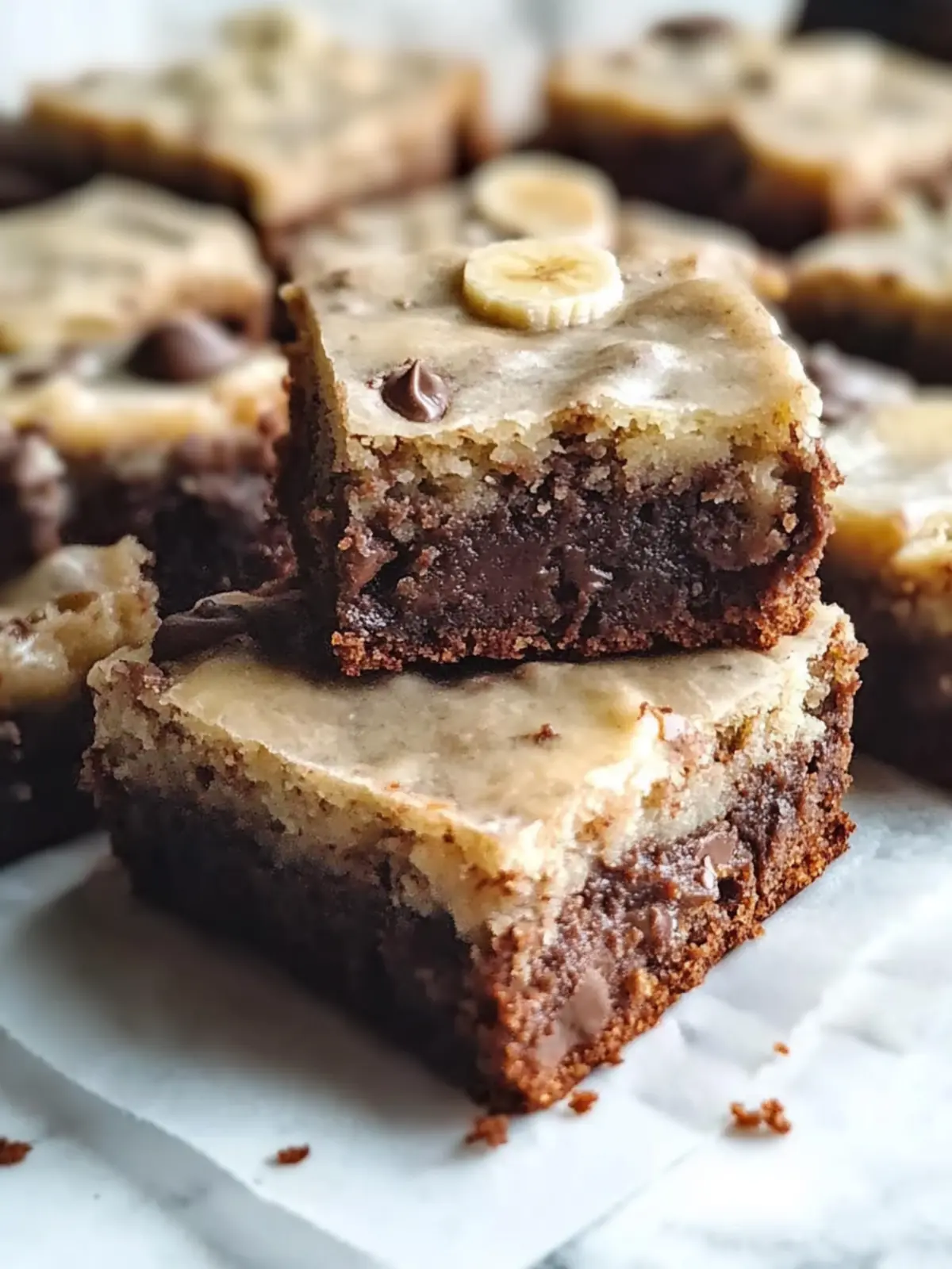 Mouthwatering Banana Bread Brownies with Brown Butter Frosting 2 Banana Bread Brownies