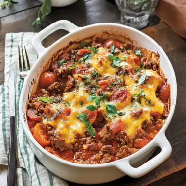 Savory Tomato 'n' Beef Casserole with Cheesy Goodness 9 Tomato 'n' Beef Casserole