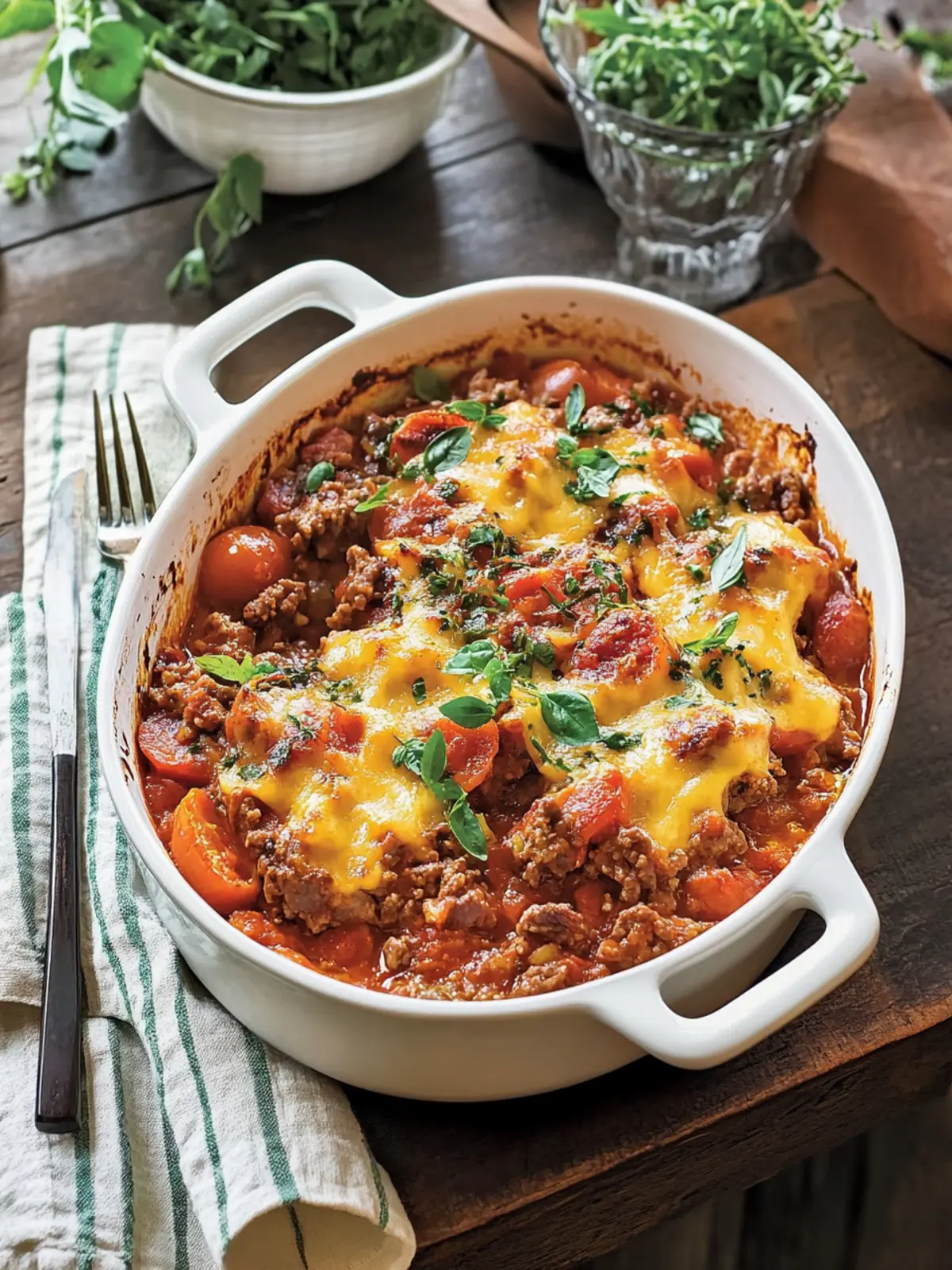 Savory Tomato 'n' Beef Casserole with Cheesy Goodness 5 Tomato 'n' Beef Casserole