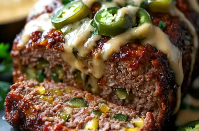 Smoky Jalapeño Popper Meatloaf