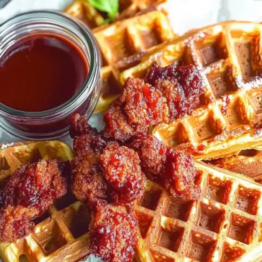 Red Velvet Waffles and Chicken for a Sweet Brunch Surprise 10 Red Velvet Waffles and Chicken