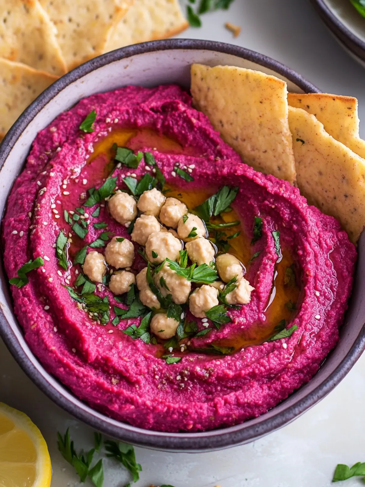 Vibrant Lemon Beet Hummus: A Healthy Dip You'll Love 2 Lemon Beet Hummus