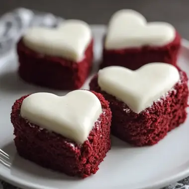 Mini Heart Red Velvet Cakes for a Sweet Valentine's Surprise 9 Mini Heart Red Velvet Cakes