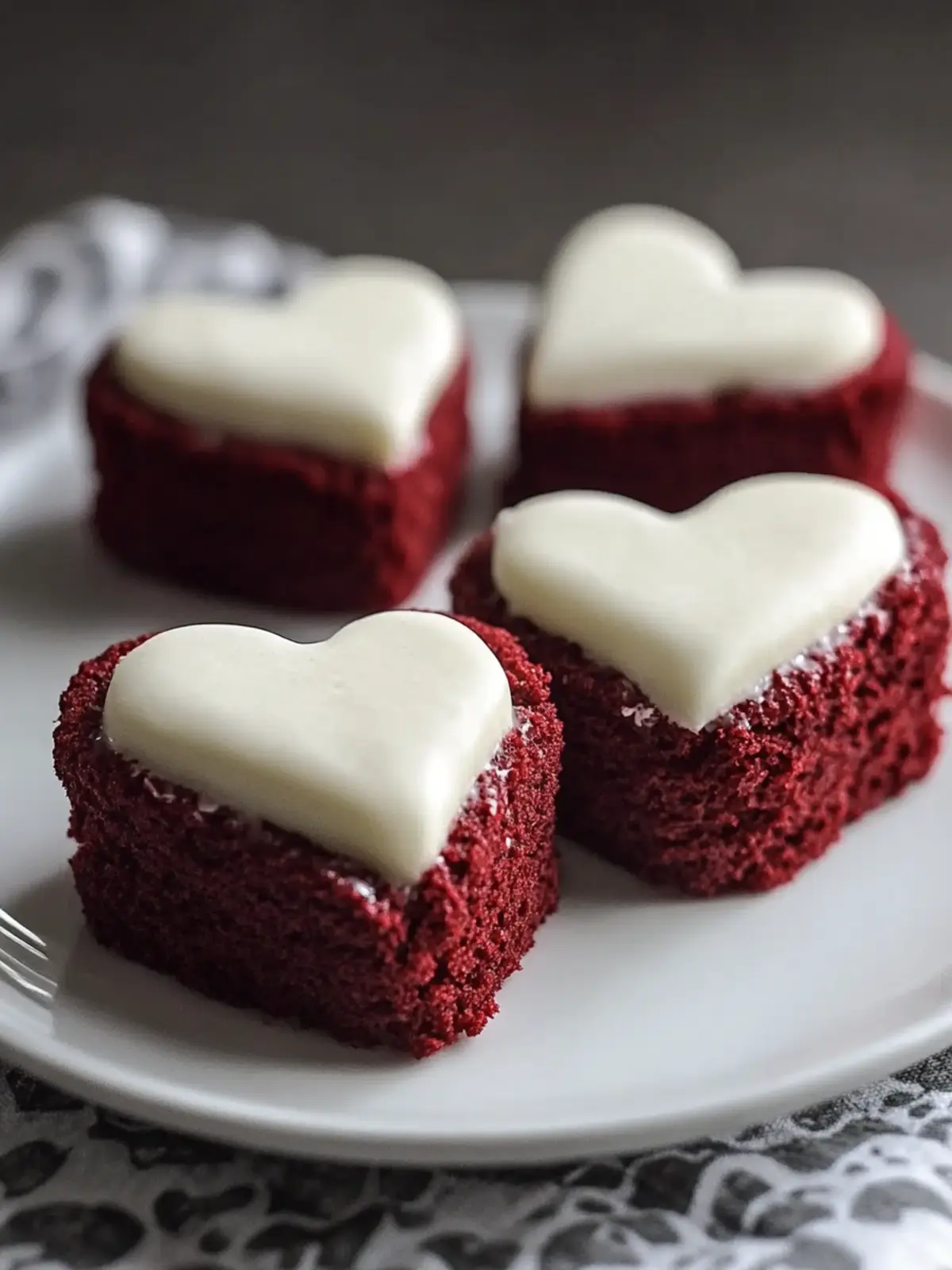 Mini Heart Red Velvet Cakes for a Sweet Valentine's Surprise 5 Mini Heart Red Velvet Cakes