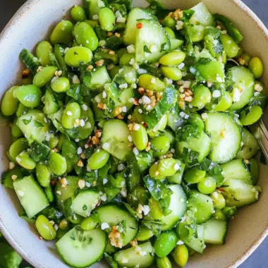 Crisp Cucumber Edamame Salad: Your Summer Refreshment Solution 10 Cucumber Edamame Salad