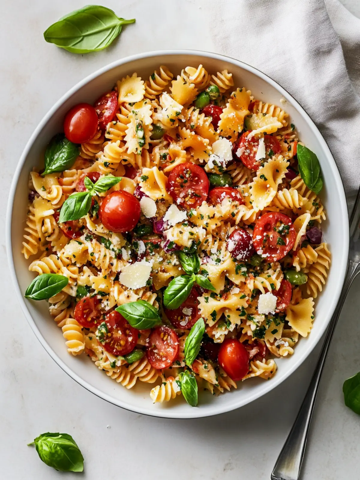 Bruschetta Pasta Salad: A Fresh, Flavor-Packed Meal! 4 Bruschetta Pasta Salad