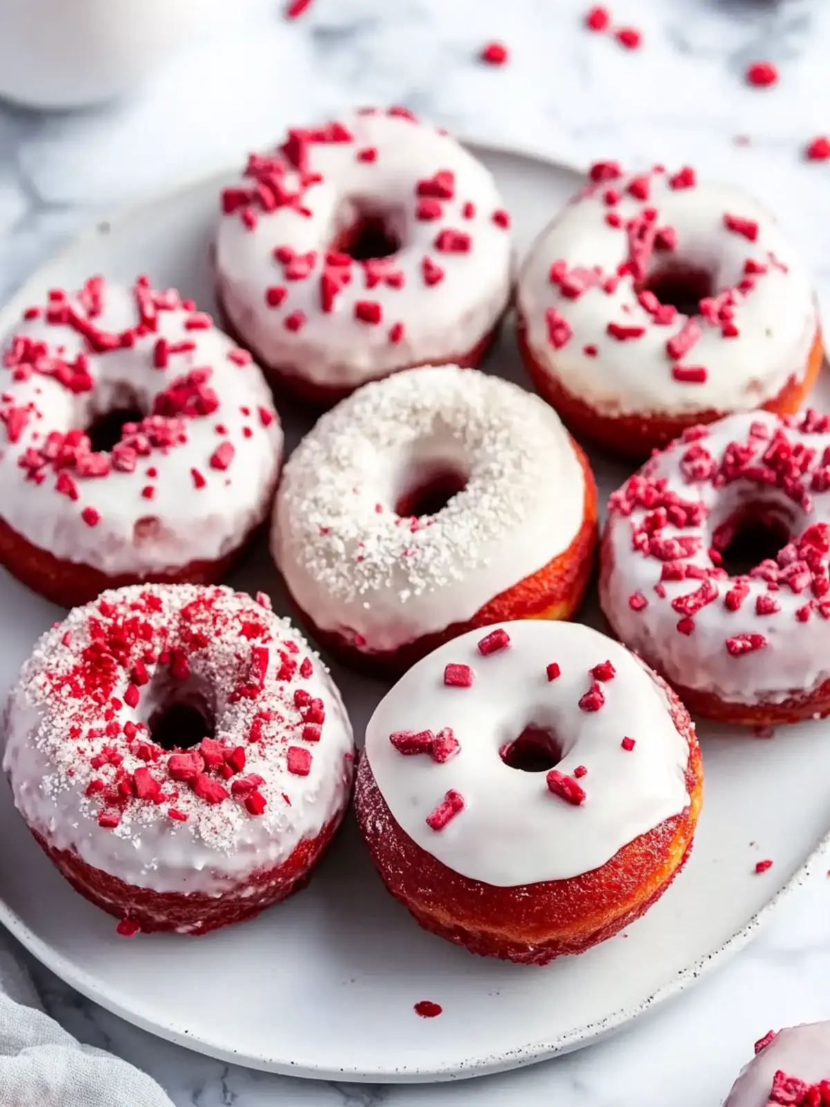 Delightful Red Velvet Donuts with Creamy Icing Heaven 4 Red Velvet Donuts