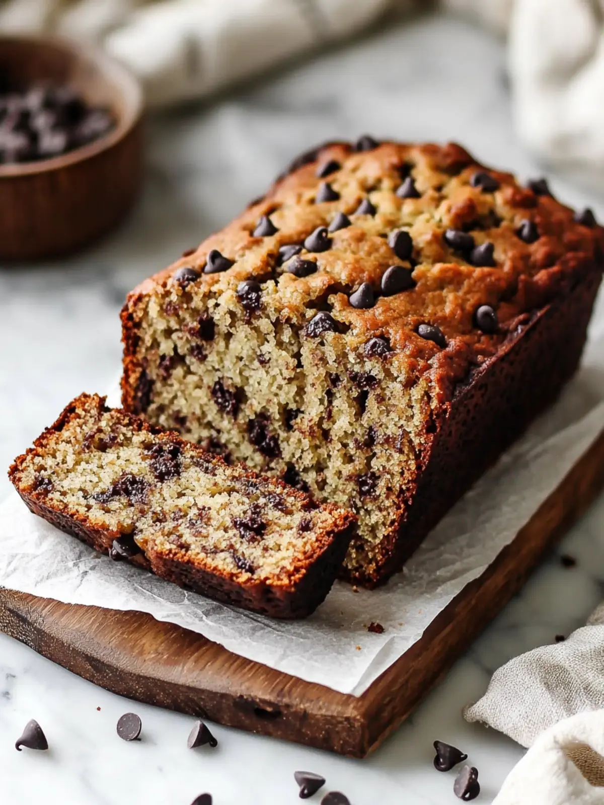 Irresistible Chocolate Chip Banana Bread You'll Crave Again! 4 Chocolate Chip Banana Bread