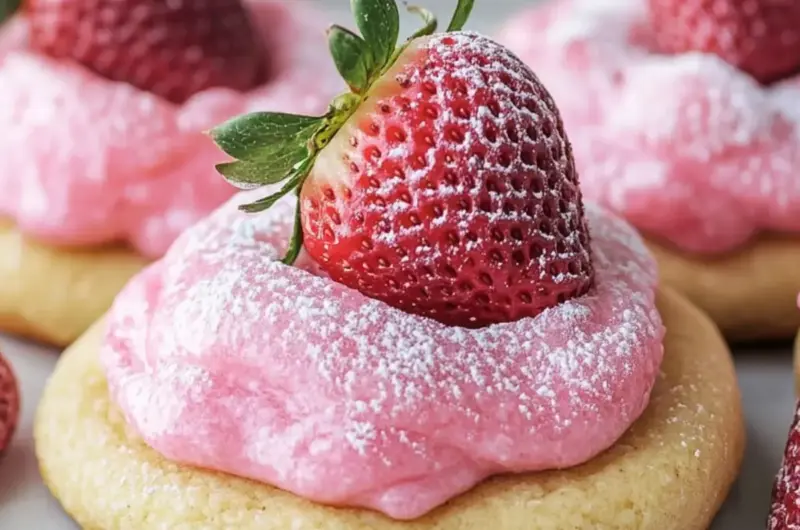 Strawberry Kiss Cookies